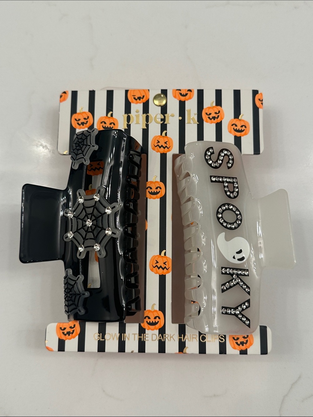 NWT Piper K Halloween Hair Claw Clips Set of 2